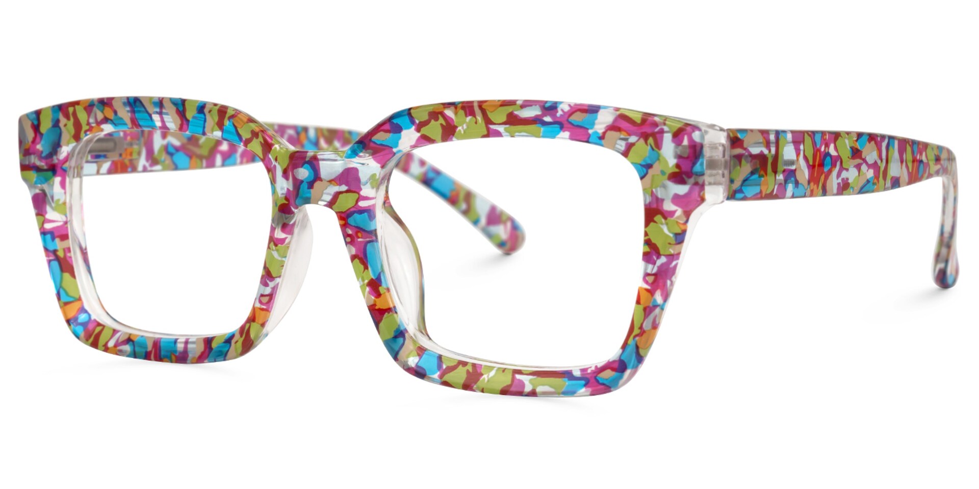 Tasfiya Rectangle Multicolor Glasses | Zeelool Glasses1