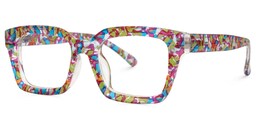 Tasfiya Rectangle Multicolor Glasses1