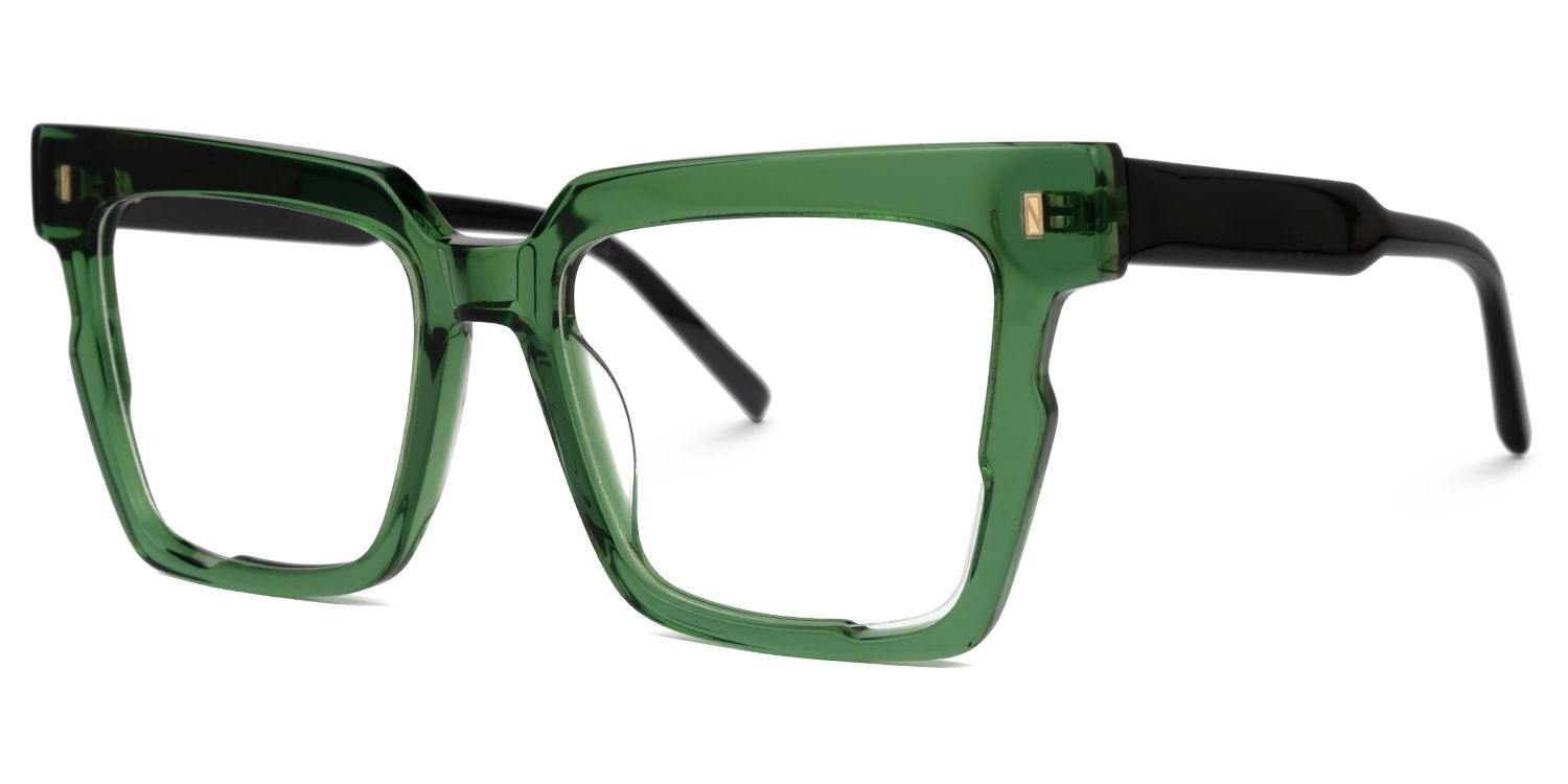 Mariily Square Green Glasses | Zeelool Glasses1