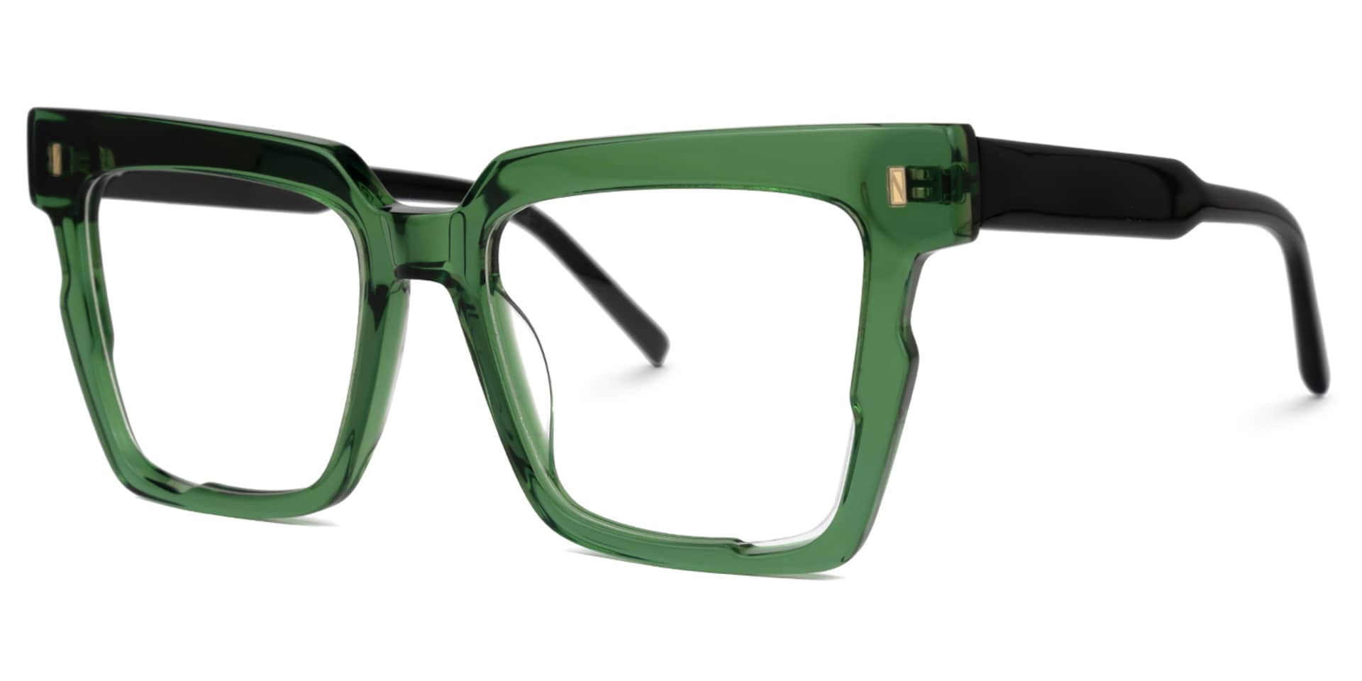 Mariily Square Green Glasses | Zeelool Glasses1