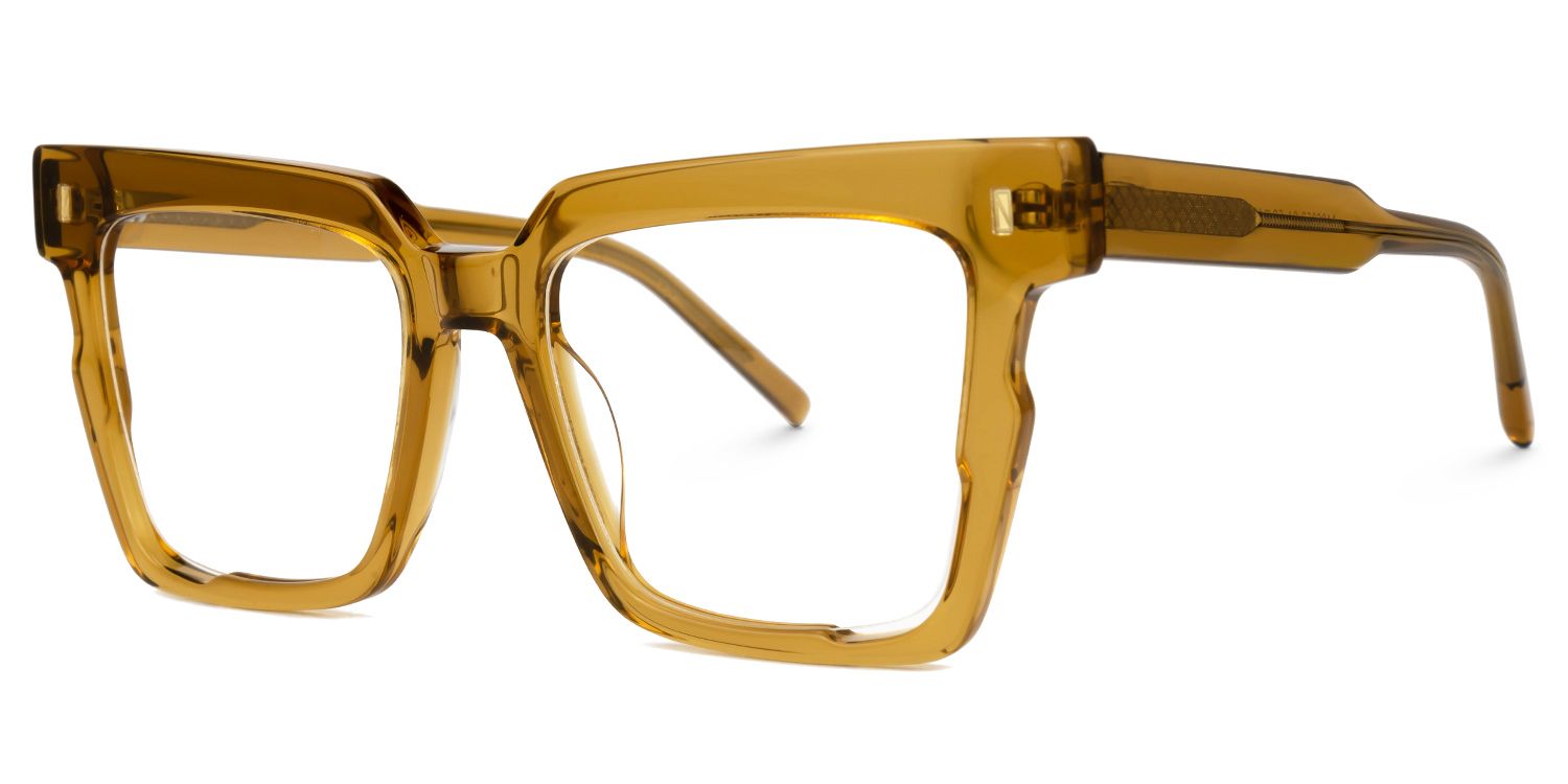Mariily Square Brown Glasses | Zeelool Glasses1