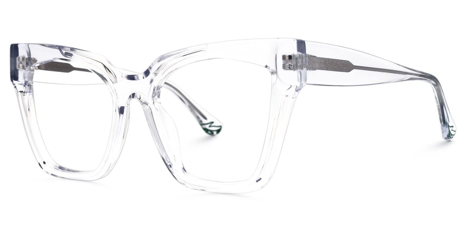 Domena Square Crystal Glasses | Zeelool Glasses1