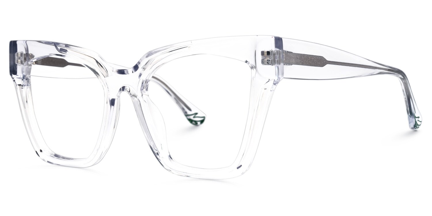 Domena Square Crystal Glasses | Zeelool Glasses1