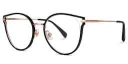 Latifa Cateye Black Glasses1