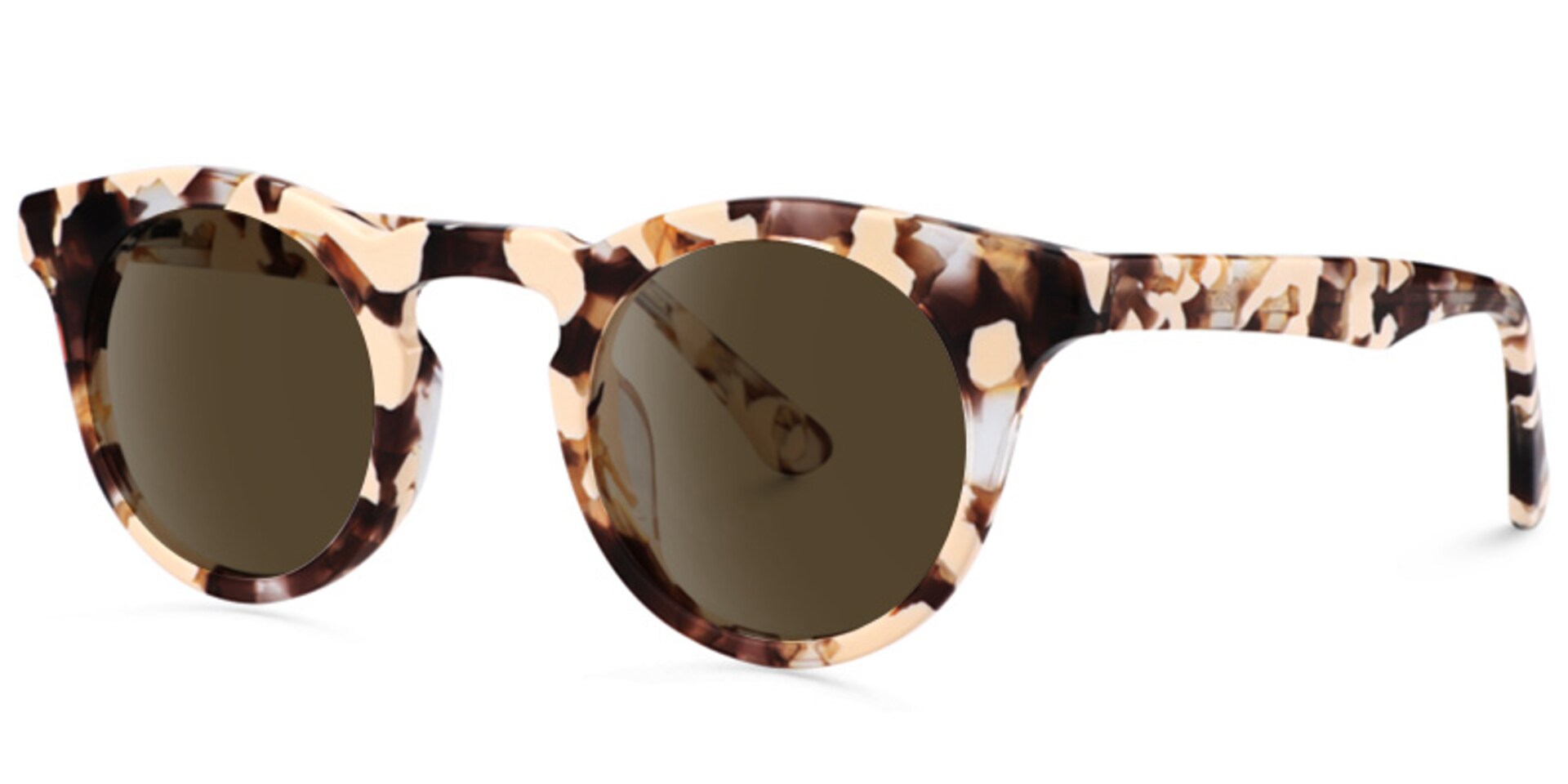 Abigail Round Light Tortoise Sunglasses | Zeelool Glasses1