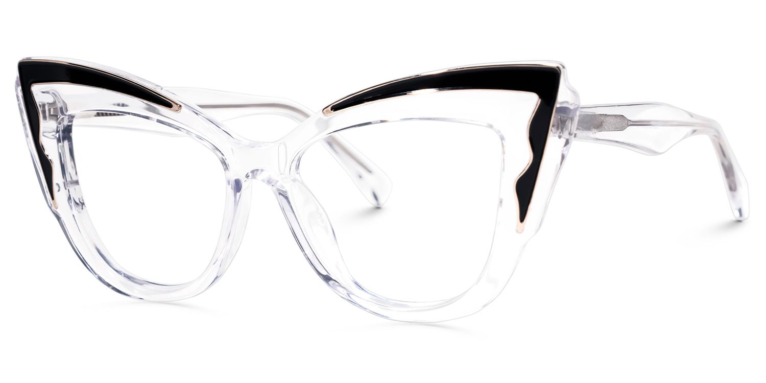Dyson Cateye Clear Glasses | Zeelool Glasses1