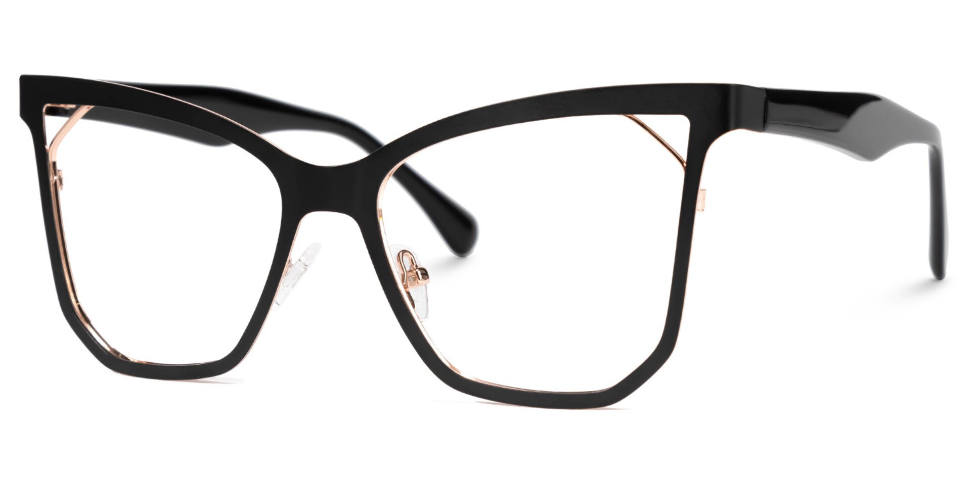 Madillo Cateye Black Glasses | Zeelool Glasses1