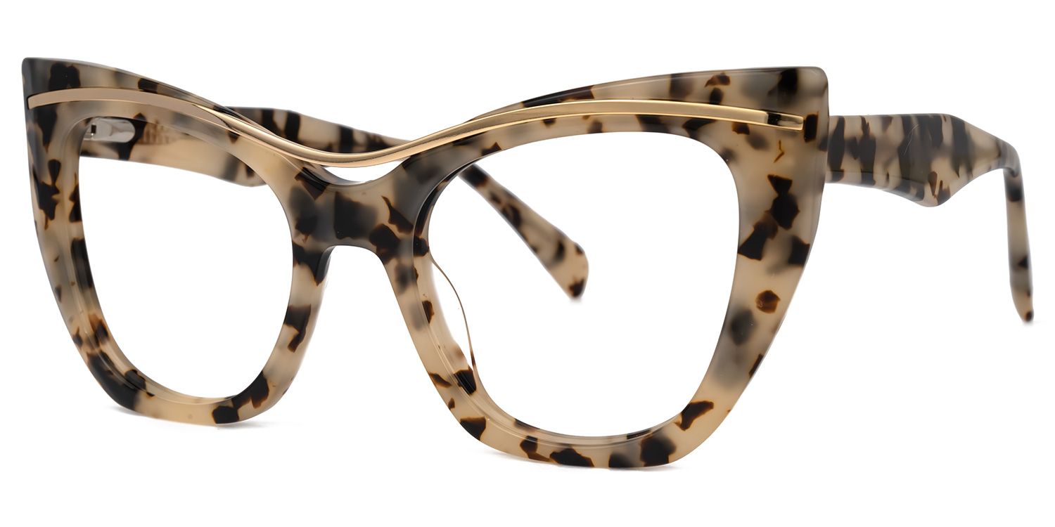 Kamal Cateye Tortoise Glasses | Zeelool Glasses1