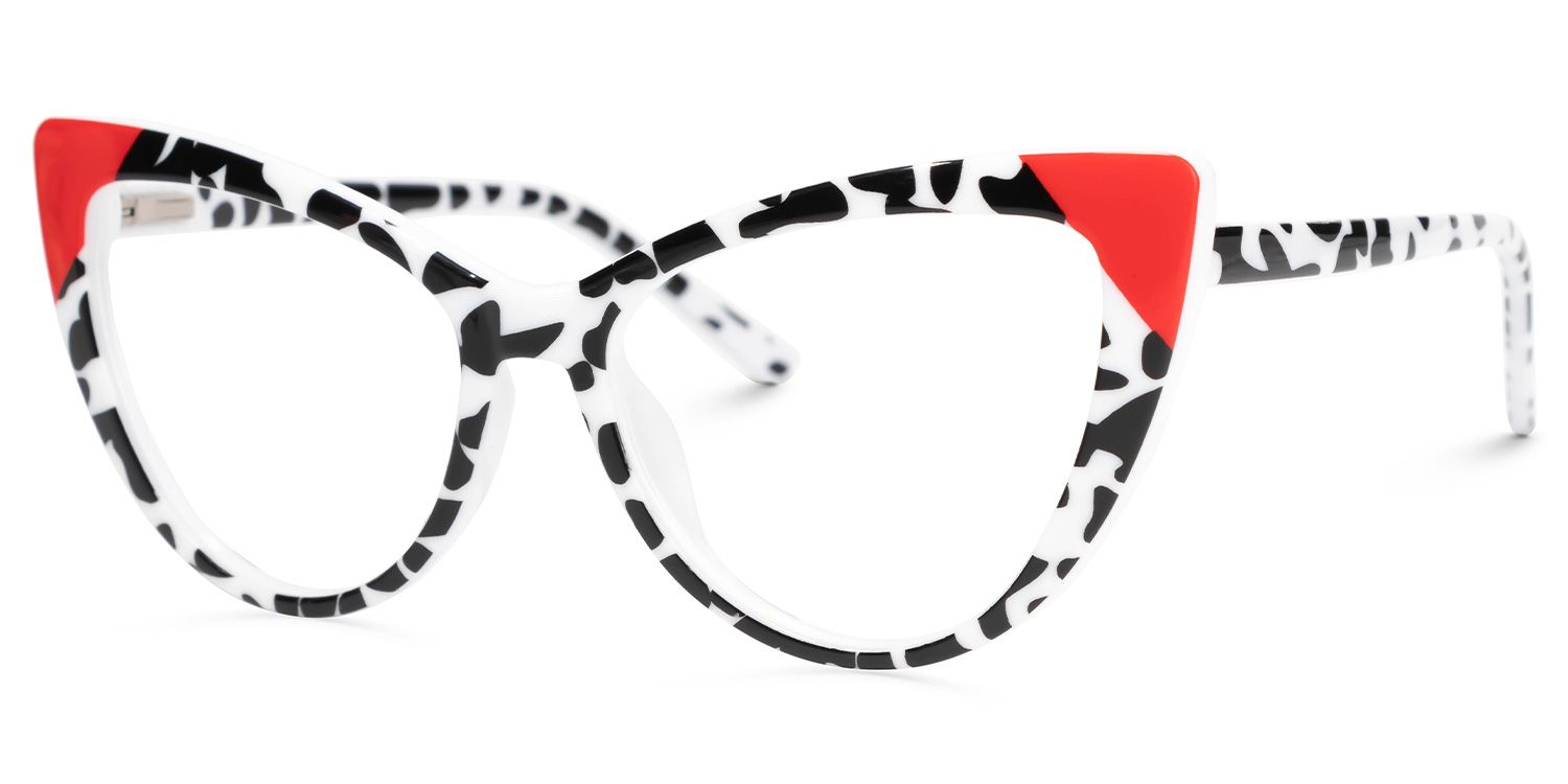 Chelsy Cateye Two-Tone Glasses | Zeelool Glasses1