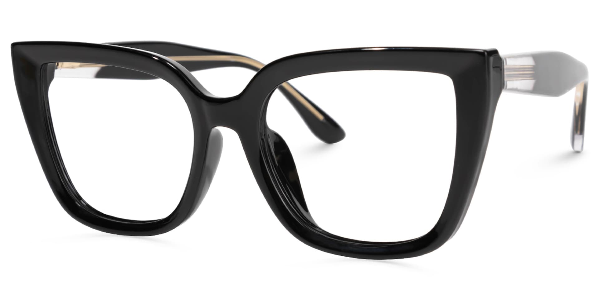 Mirta Square Black Glasses | Zeelool Glasses1