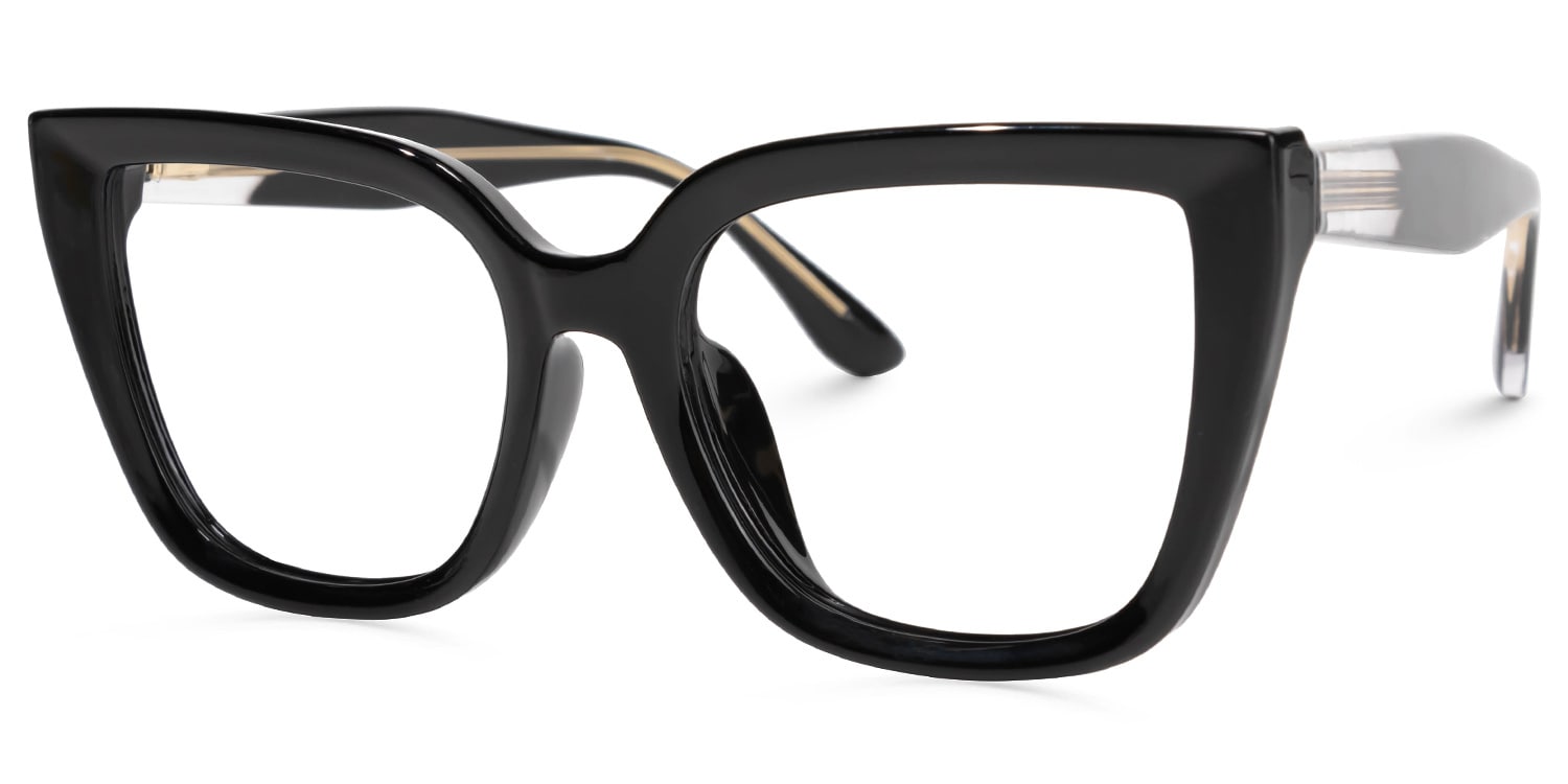 Mirta Square Black Glasses