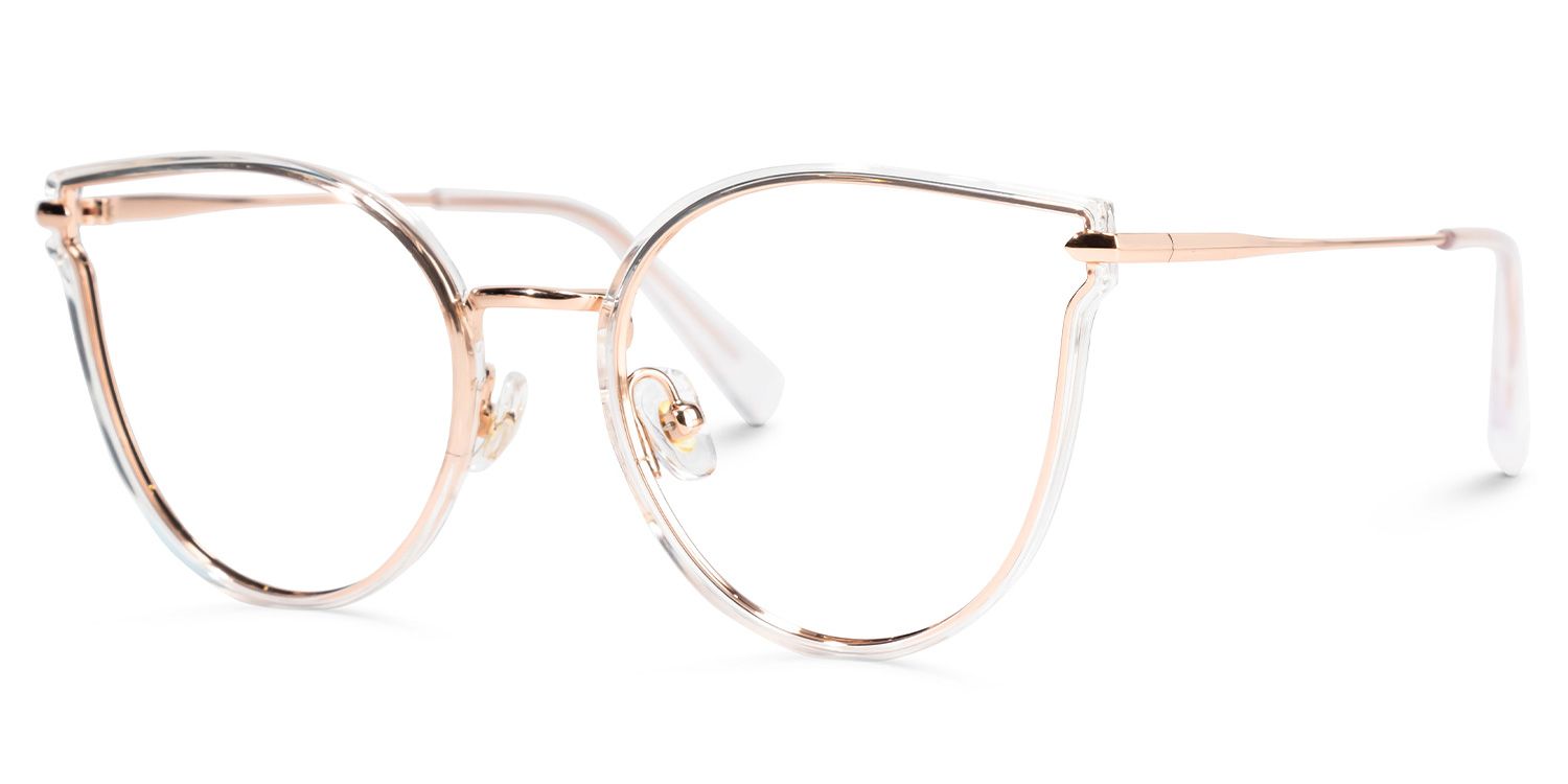 Latifa Cateye Clear Glasses | Zeelool Glasses1