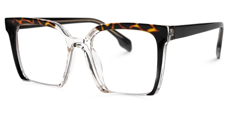 Misty Square Black Glasses