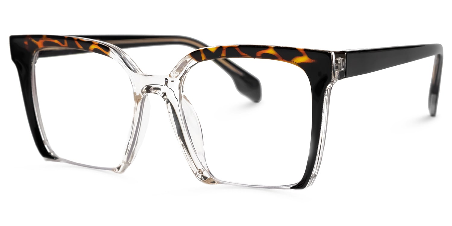 Misty Square Black Glasses