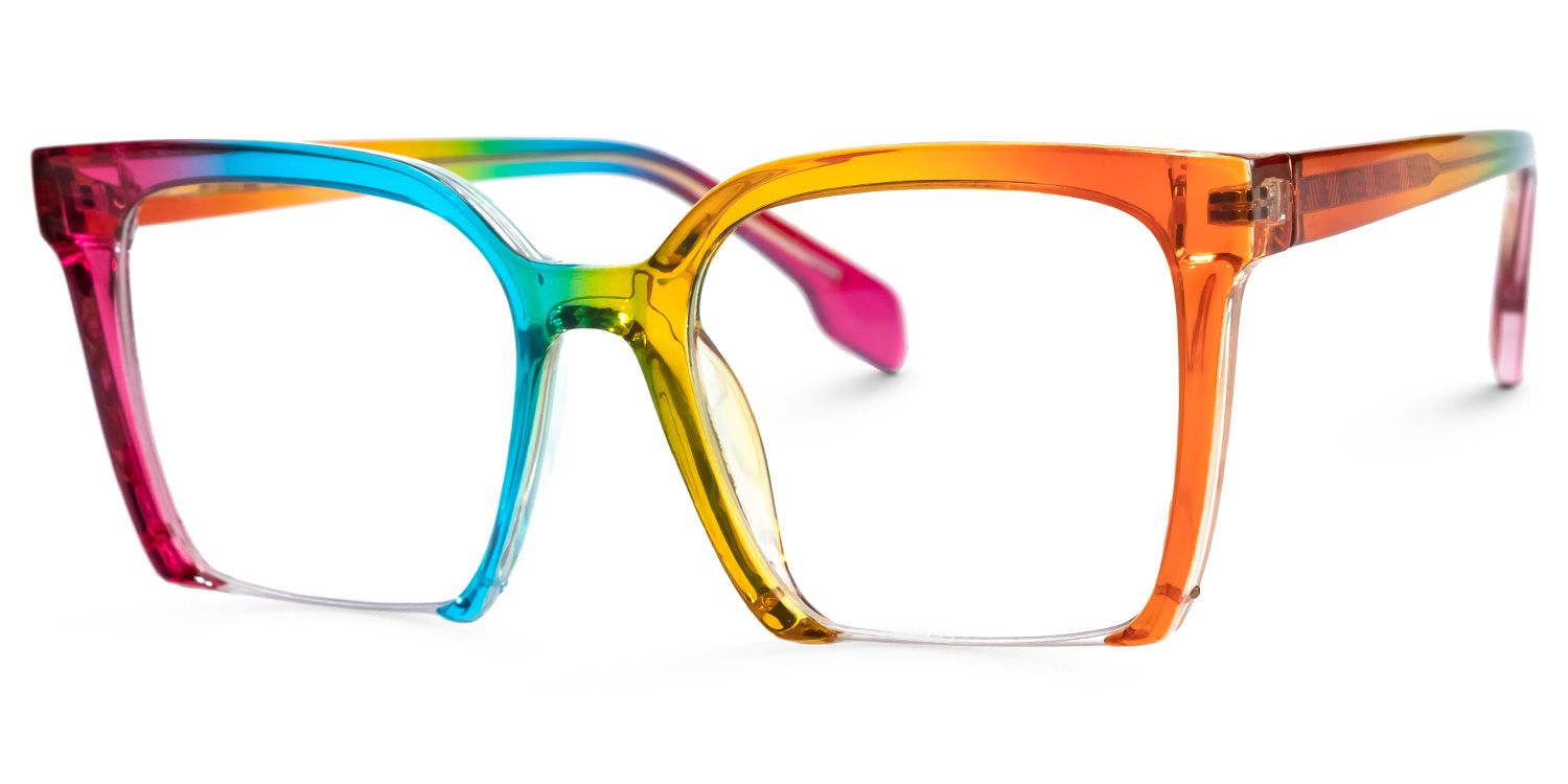 Misty Square Colorful Glasses | Zeelool Glasses1