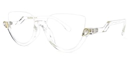 Felicia Cat Eye Crystal Glasses (Z-shaped Arms)1