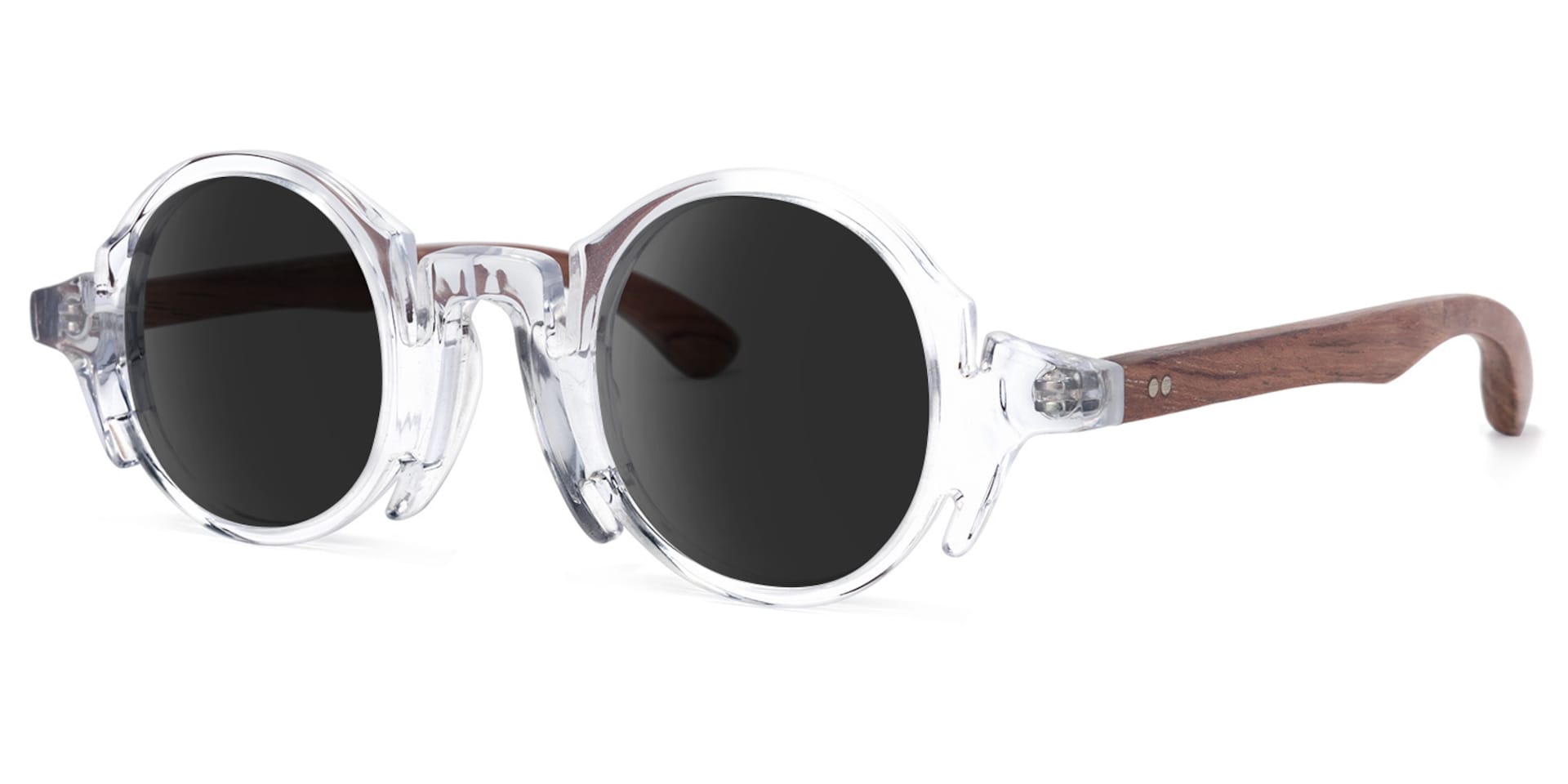 Charlie Round Crystal Sunglasses | Zeelool Glasses1