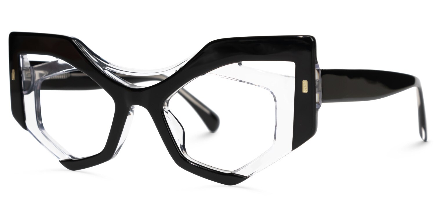 Mondal Geometric Crystal Glasses | Zeelool Glasses1