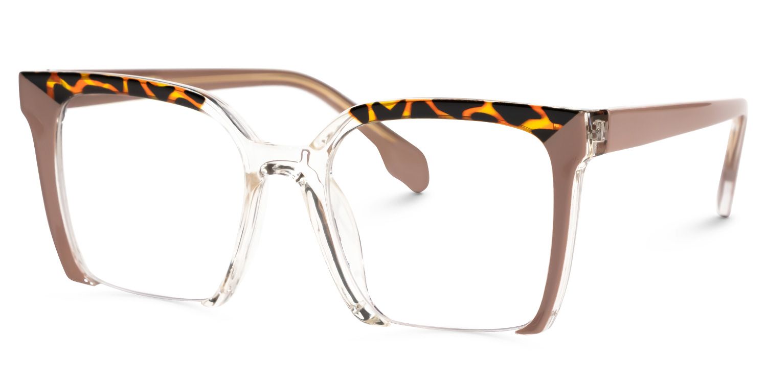 Misty Square Brown Frame Glasses for Women and Men | ZEELOOL1