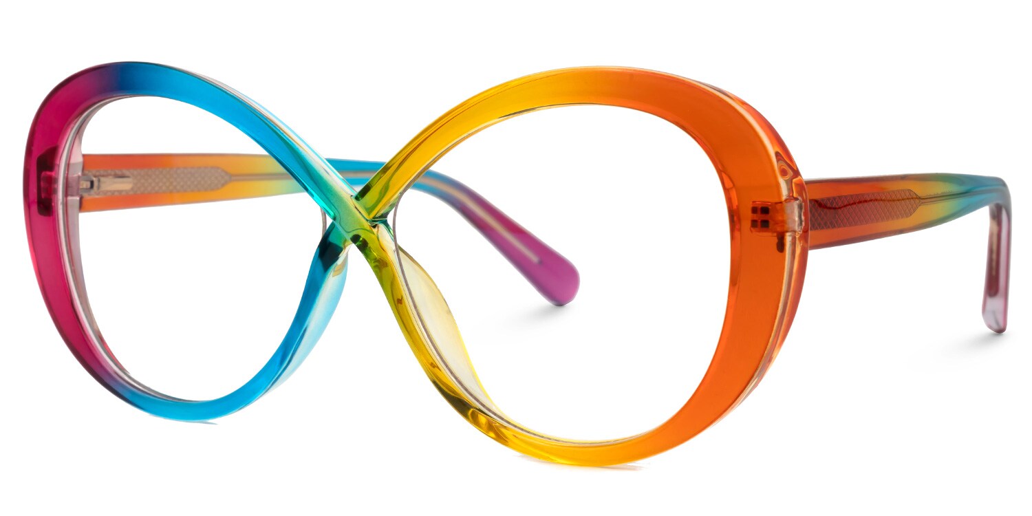 Kouassi Geometric Colorful Glasses | Zeelool Glasses1