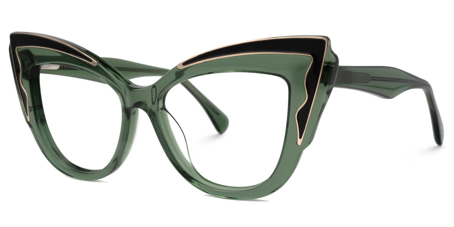Dyson Cateye Green Glasses | Zeelool Glasses