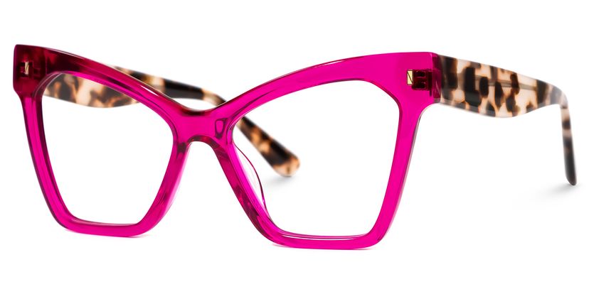 Gafas De Sol Oversize Cateye Para Mujer Rennec CT8 - Colores Rosa, Púrpura, Azul, Plata Espejo