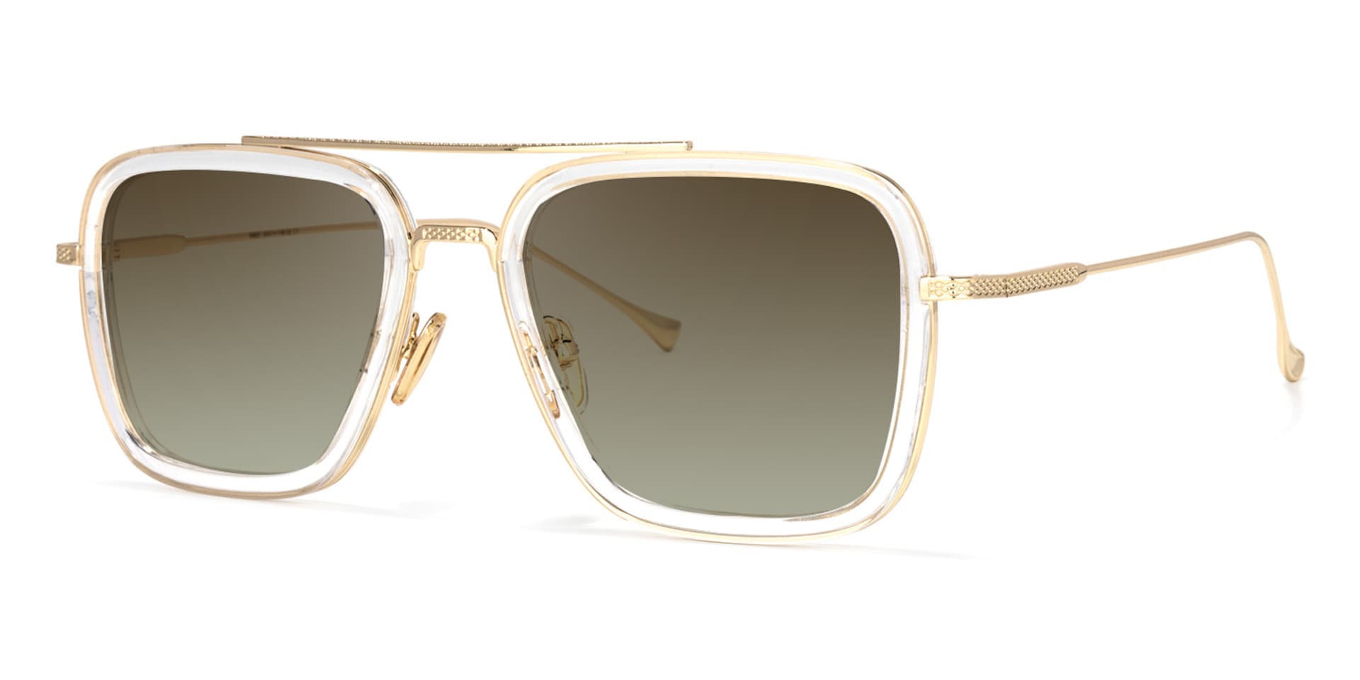 Gifford Aviator Crystal Sunglasses | Zeelool Glasses1