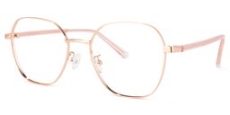 Perry Geometric Rose-Gold Glasses1