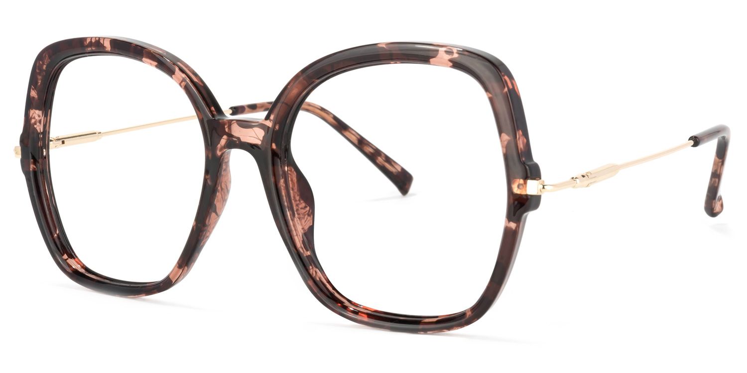 Quinn Square Red-Tortoise Glasses | Zeelool Glasses1
