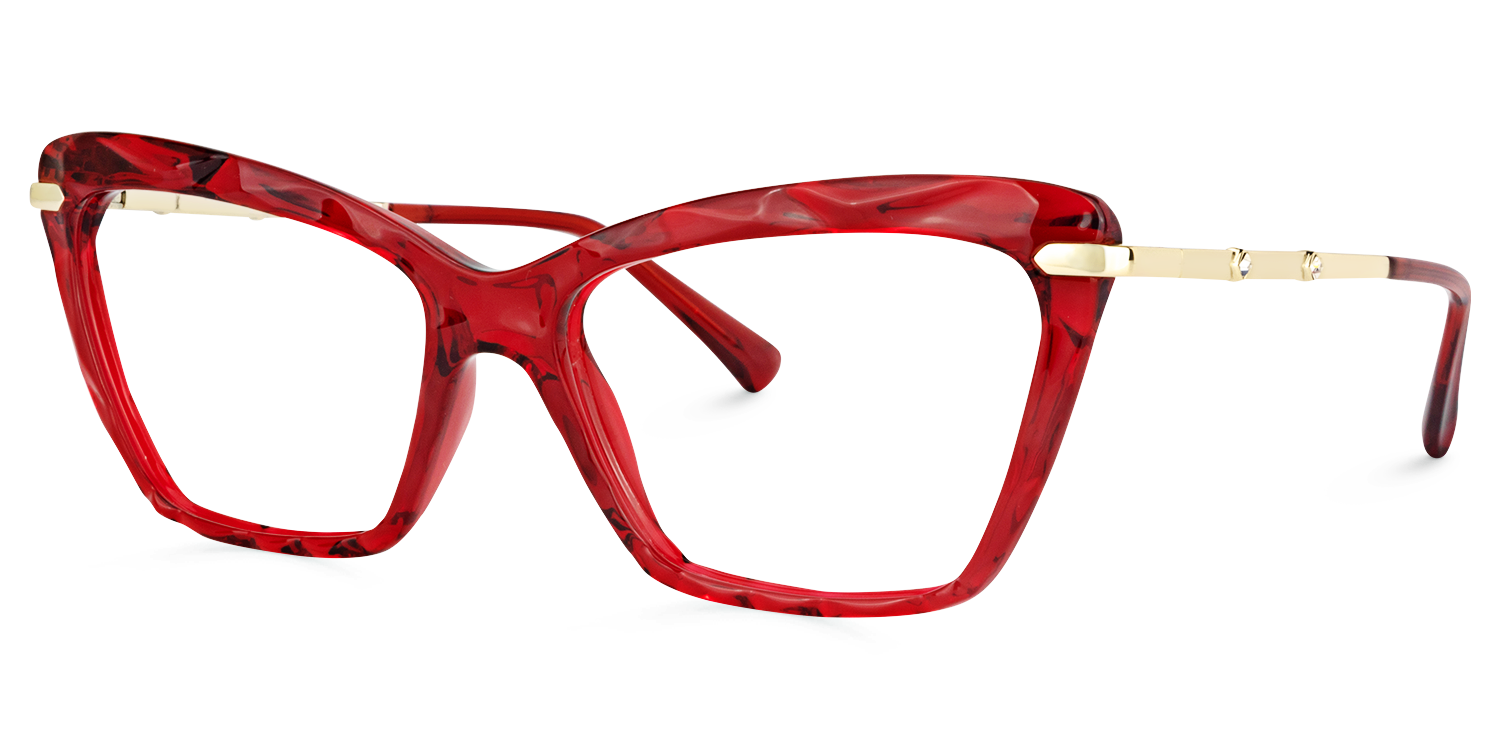 Juliet Cateye Red Glasses | Zeelool Glasses1