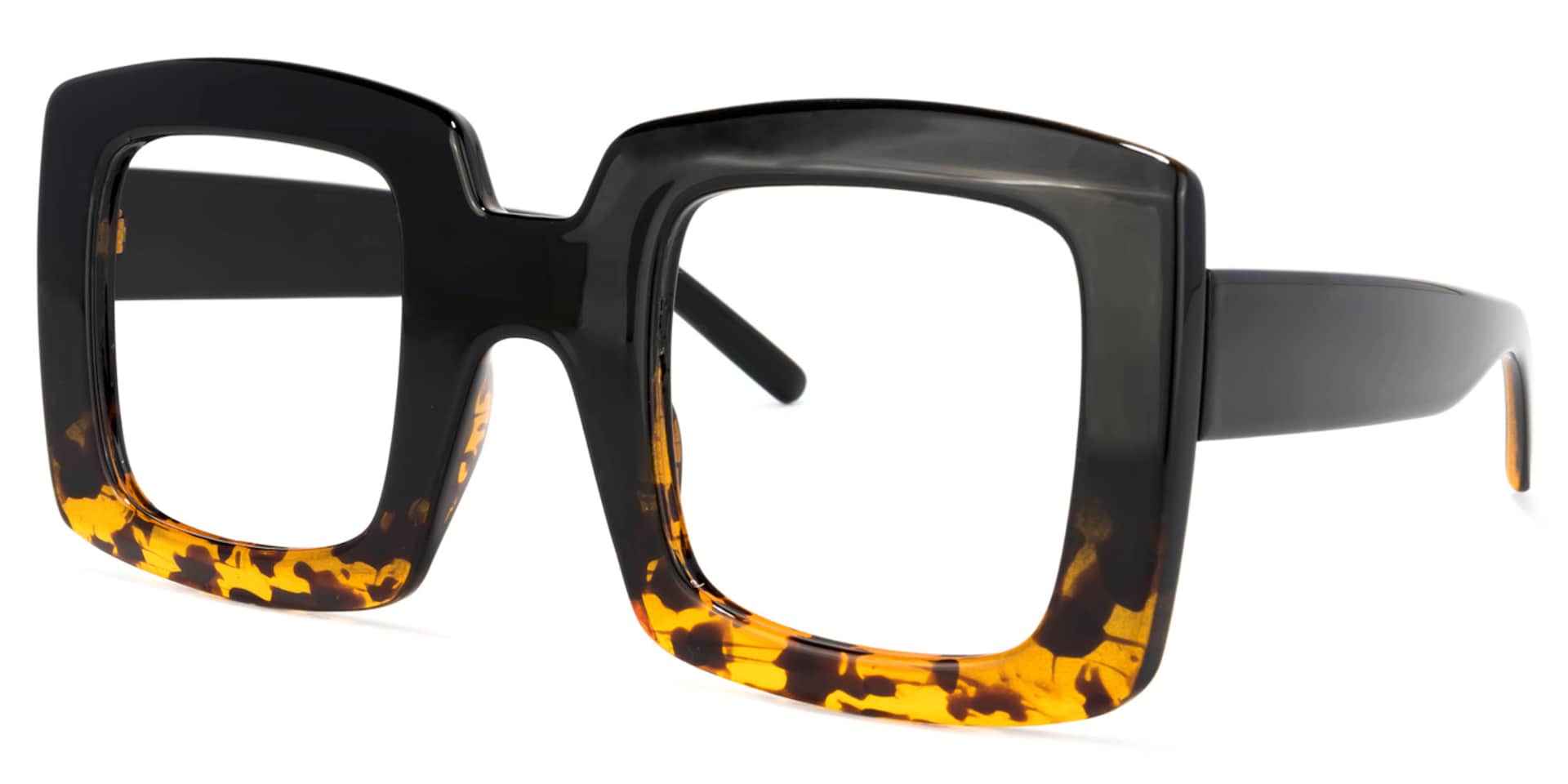 Quincey Square Black Glasses | Zeelool Glasses1