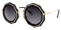 Princess Geometric Black Sunglasses1