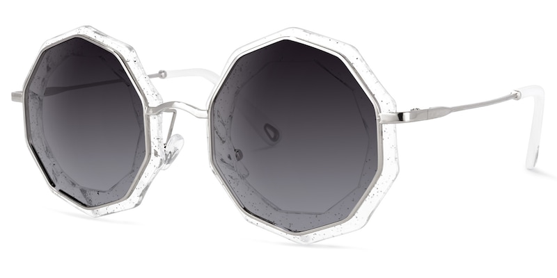 Princess Geometric Crystal Sunglasses | Zeelool Glasses1