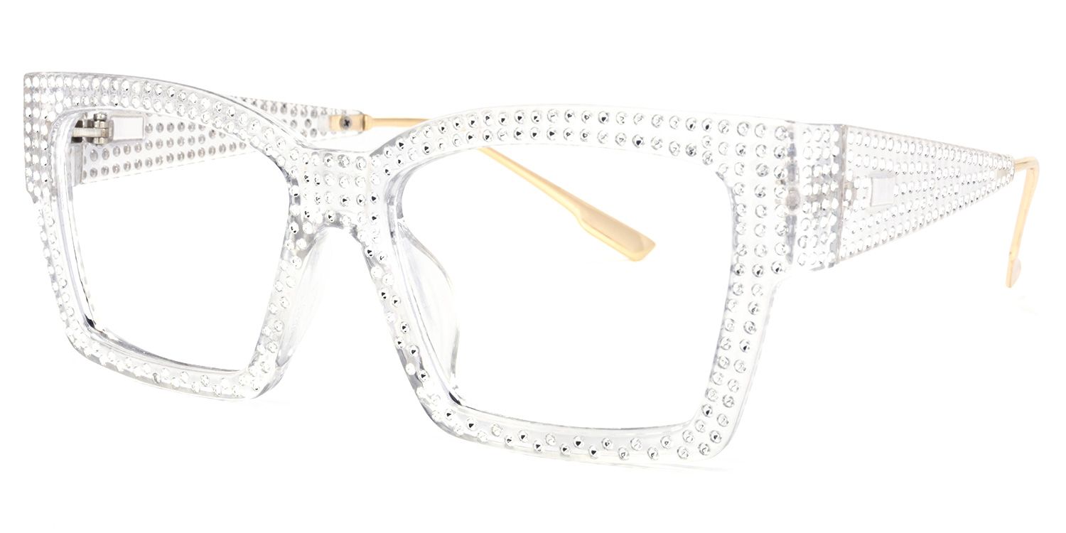 Drayton Square Clear Glasses | Zeelool Glasses1