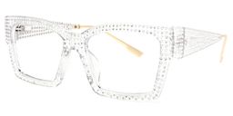 Drayton Clear Square Glasses1