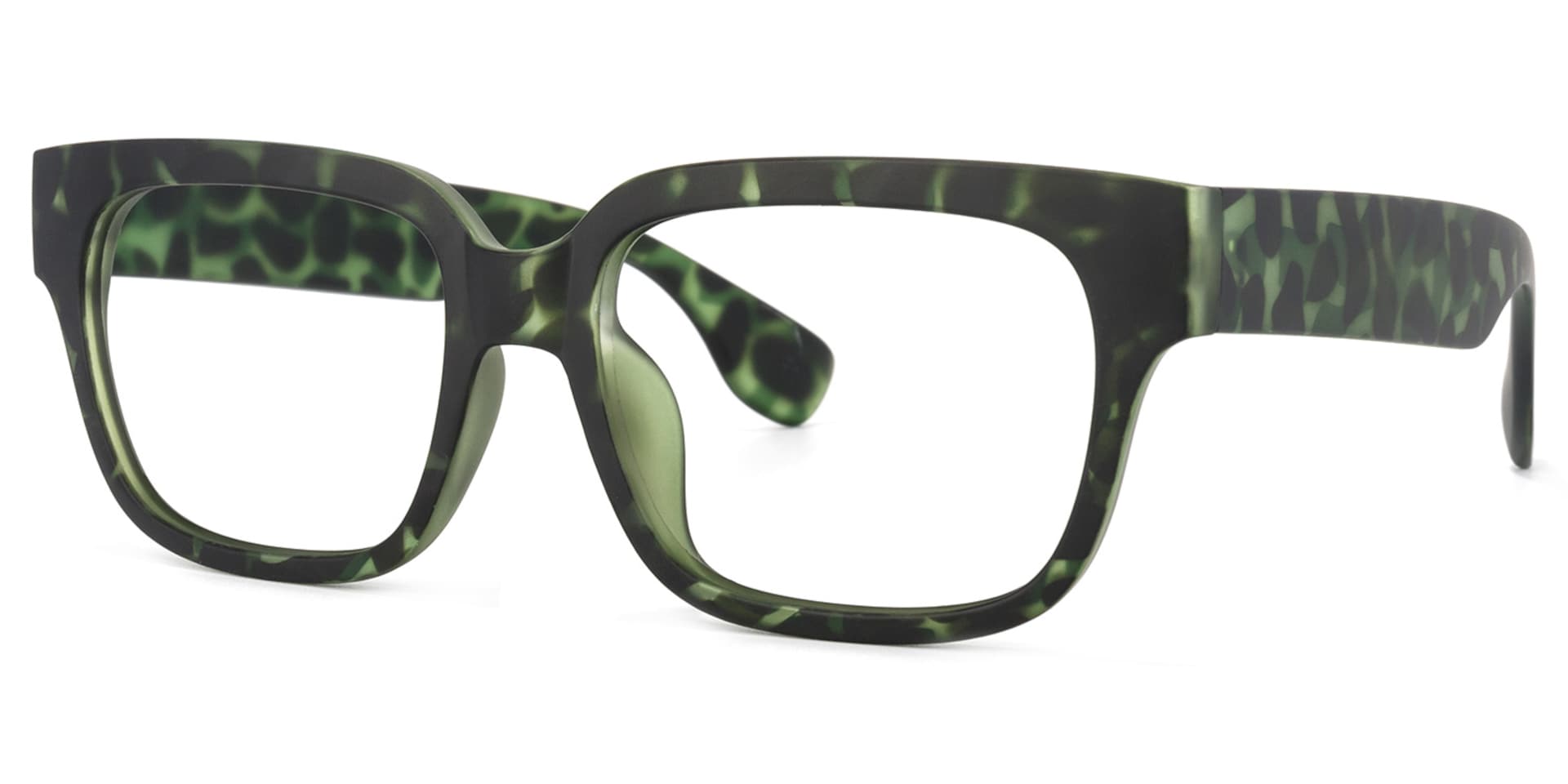Colin Rectangle Eyeglasses and Green Floral Frames1