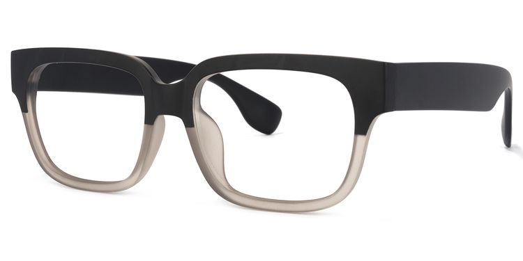 Colin Rectangle Black-Gray Glasses