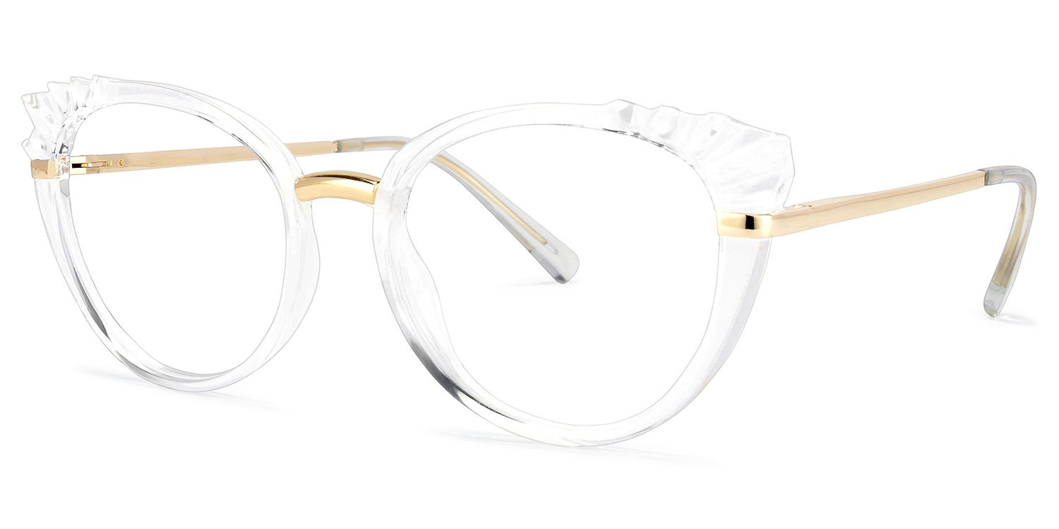 River Cateye Clear Glasses | Zeelool Glasses1