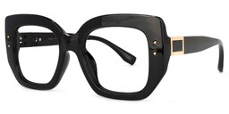 Sienna Square Black Glasses1
