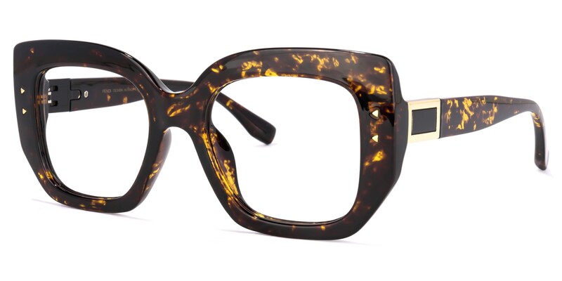 Sienna Square Tortoise Glasses | Zeelool Glasses1