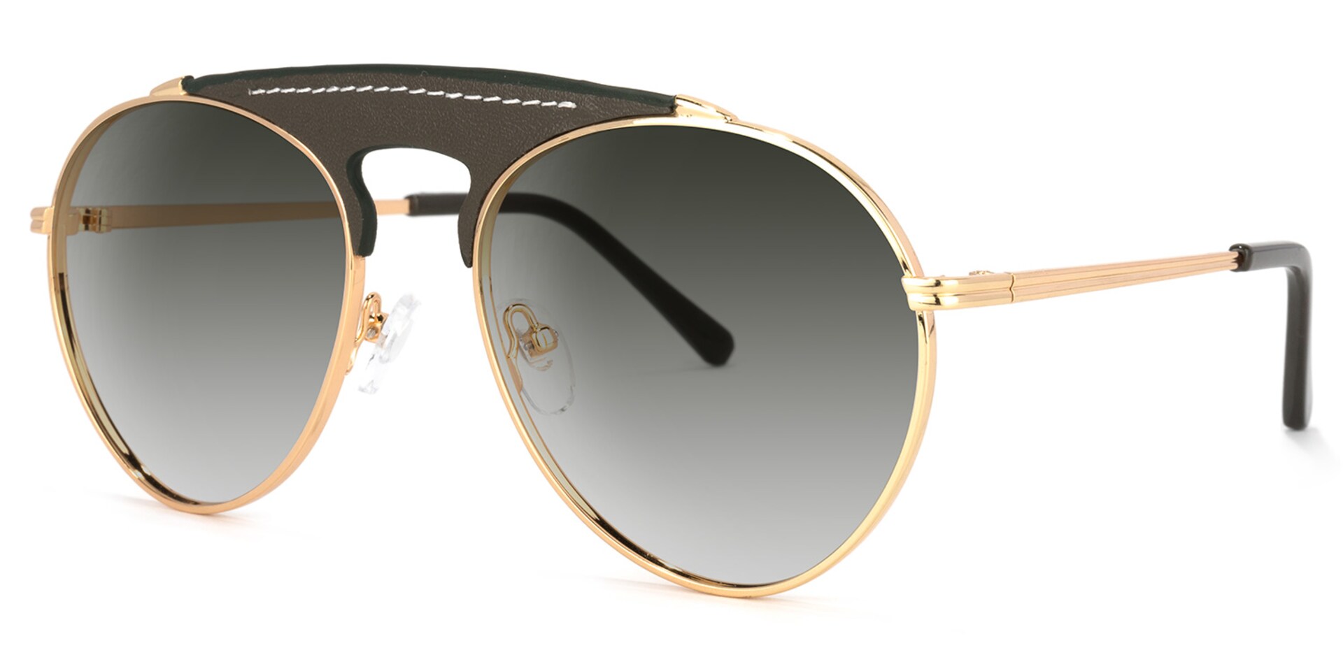 Elvira Geometric Dark-Green Sunglasses | Zeelool Glasses1