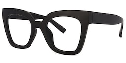 Malcolm Square Black Glasses1