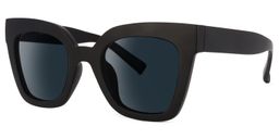 Malcolm Black Square Sunglasses1