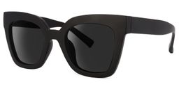 Malcolm Square Black Sunglasses1