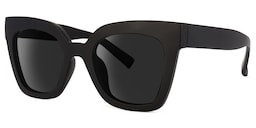 Malcolm Square Black Sunglasses1