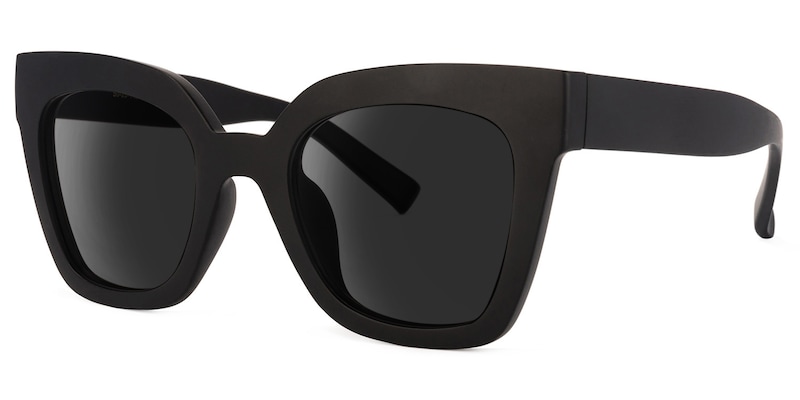 Malcolm Square Black Sunglasses