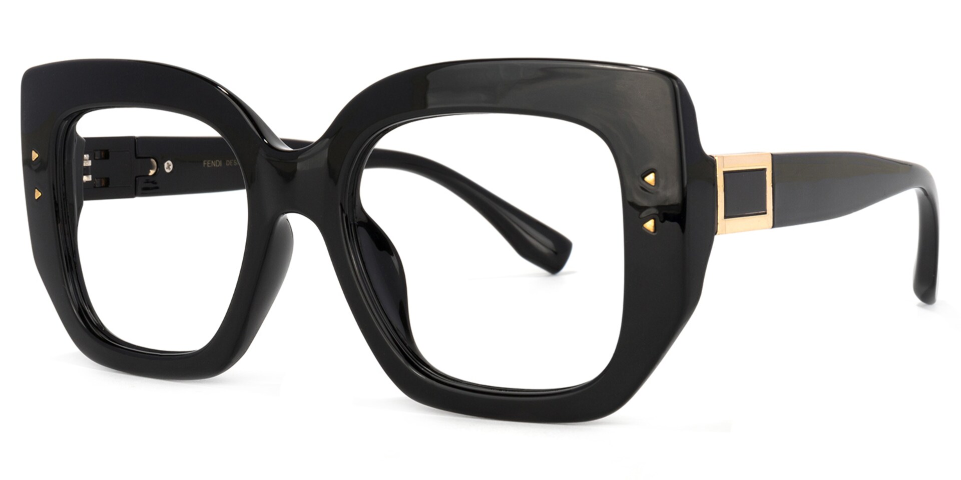 Sienna Square Black Glasses | Zeelool Glasses1
