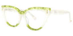 Cascata Cateye Green Glasses1