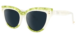 Cascata Cateye Green Sunglasses1