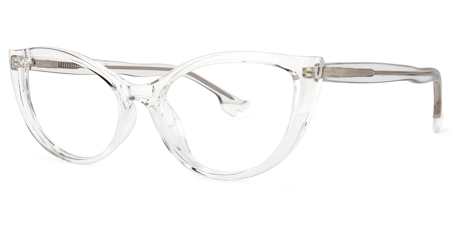 Theodore Cateye Clear Glasses | Zeelool Glasses1
